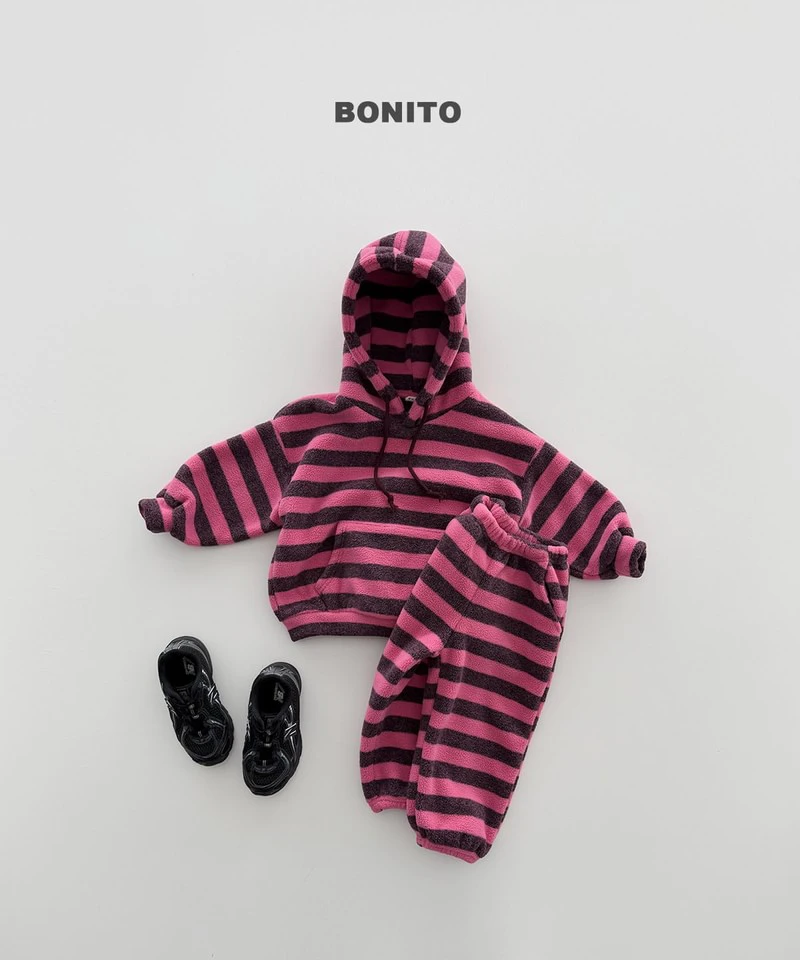 Striped Fleeced Hood Tee by Bonito for Child - view 12