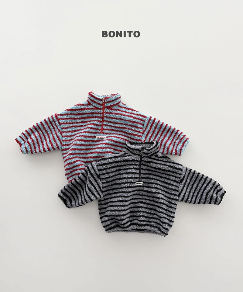 Tumble Striped Half Zip-up by Bonito for Child - view 3
