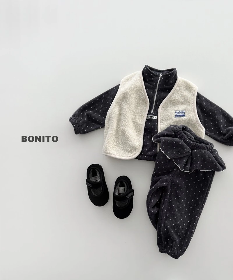 Dot Half Zip-up Set by Bonito for Child - view 7