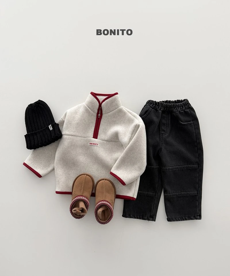 Cotton Candy Color Contrast Half Zip-up by Bonito for Child - view 9