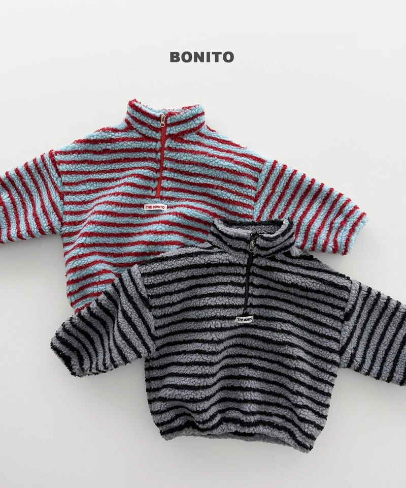 Tumble Striped Half Zip-up by Bonito for Child - view 4