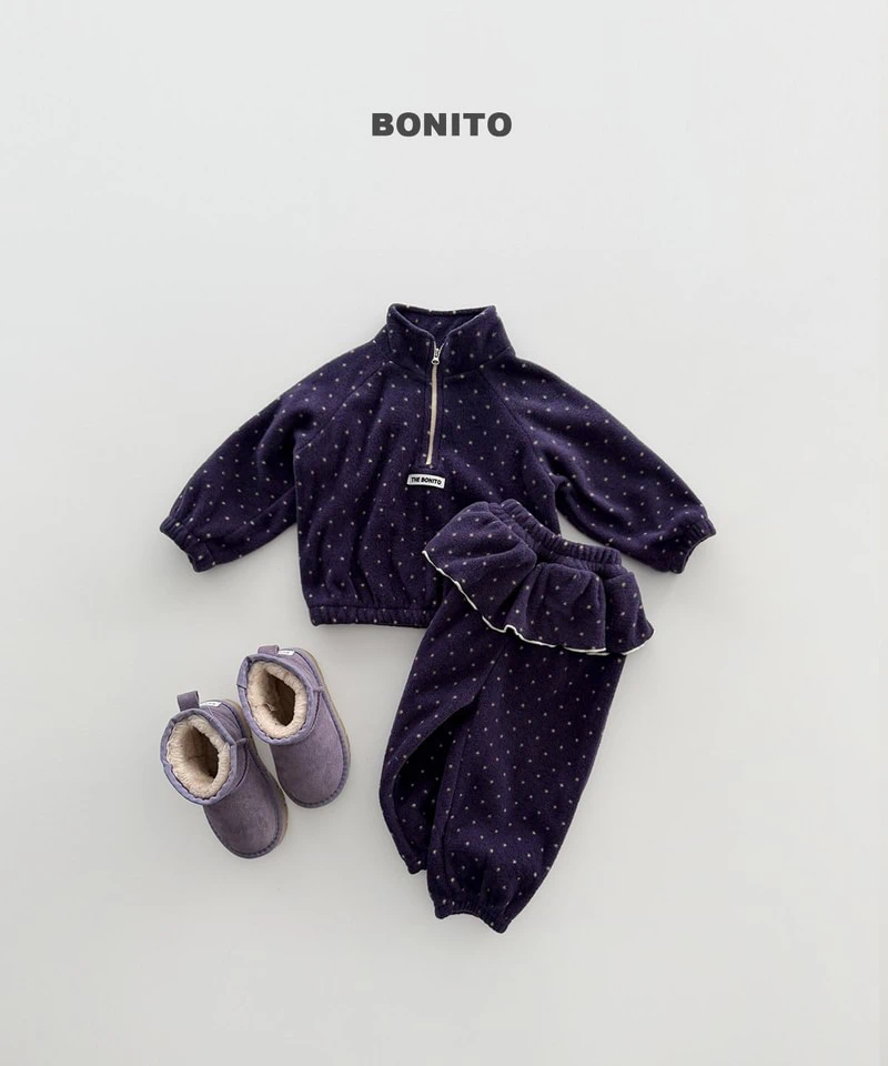 Dot Half Zip-up Set by Bonito for Child - view 8