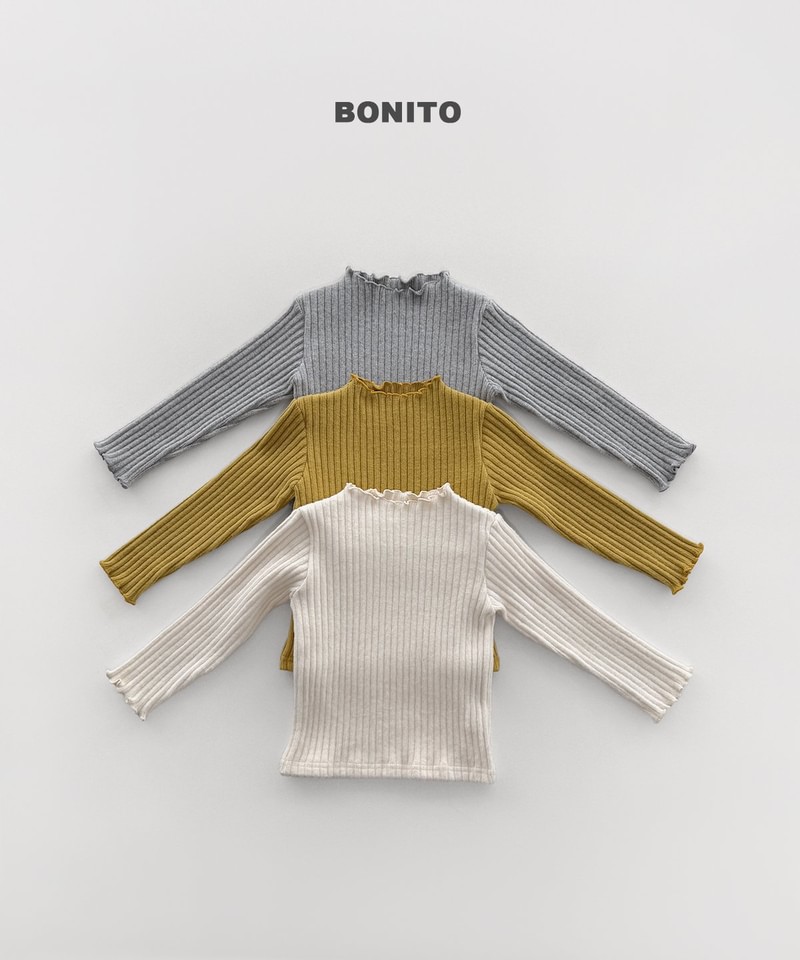 King Rib Trim Mock Neck Tee by Bonito for Child - view 1