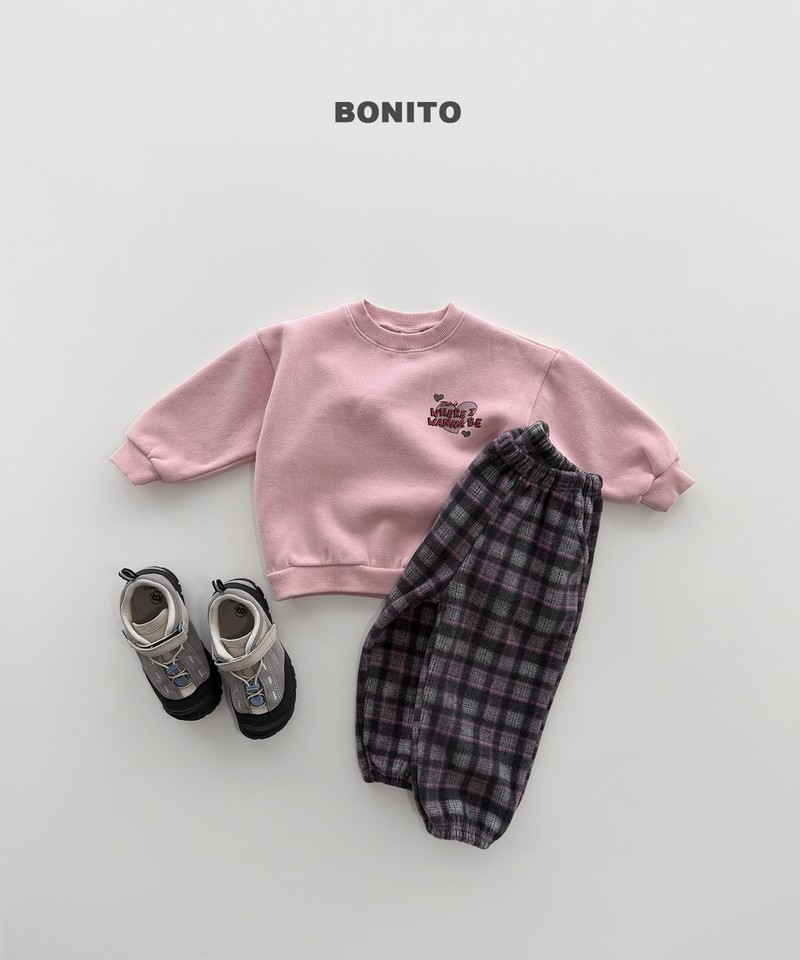 Check Fleeced Jogger Pants by Bonito for Child - view 4