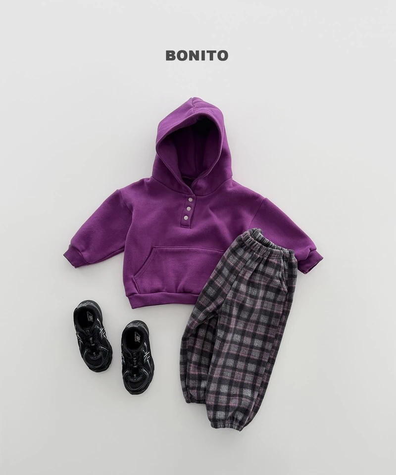 Check Fleeced Jogger Pants by Bonito for Child - view 5