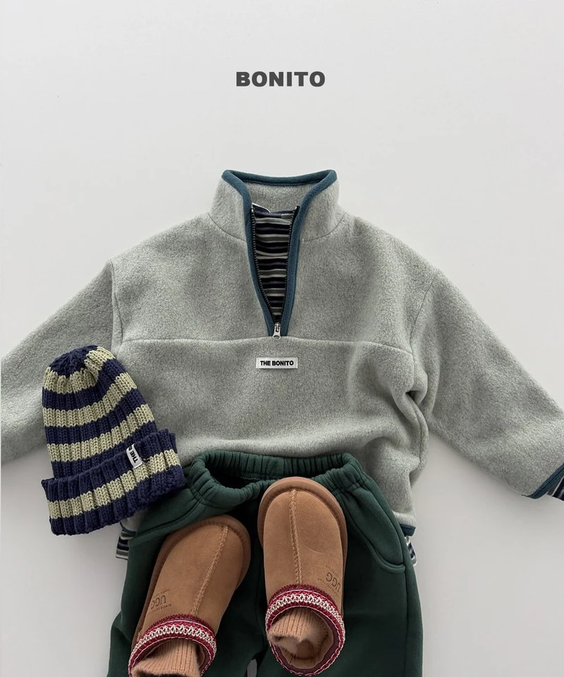 Cotton Candy Color Contrast Half Zip-up by Bonito for Child - view 12