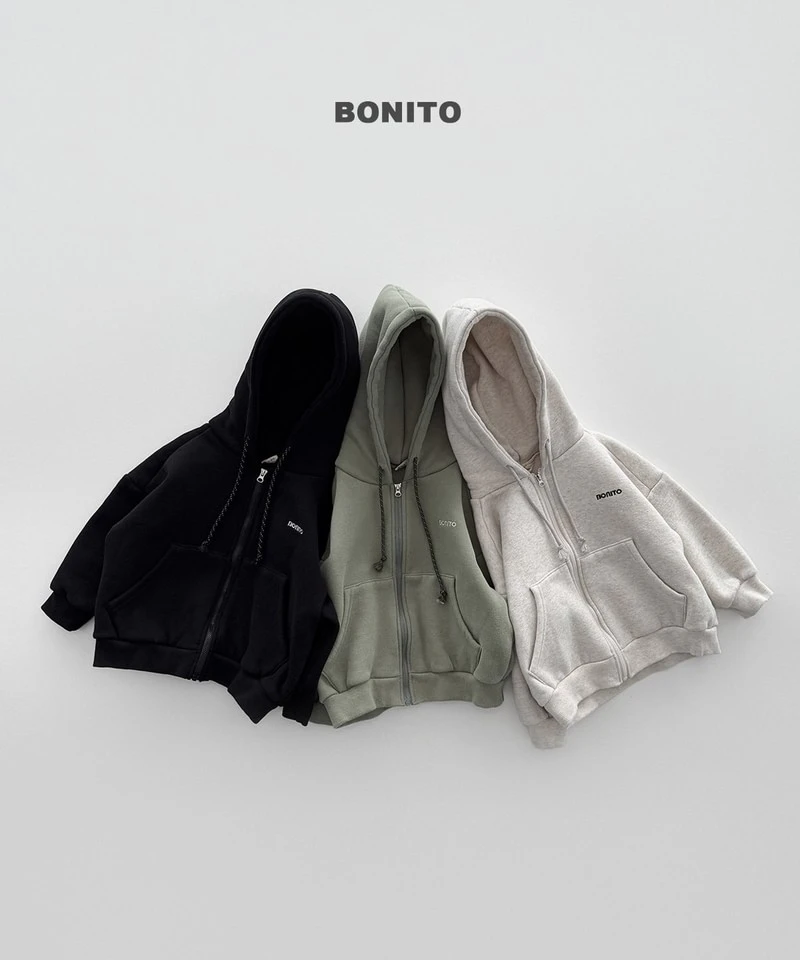 Double Fleeced Hooded Zip-up by Bonito for Child - view 3