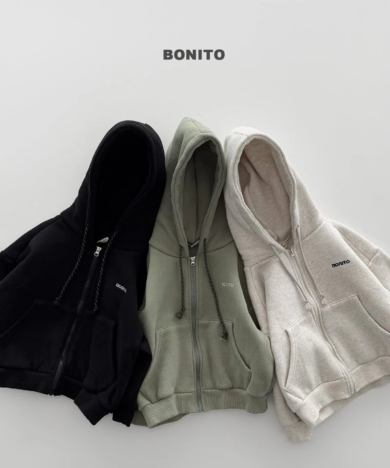 Double Fleeced Hooded Zip-up by Bonito for Child - view 4