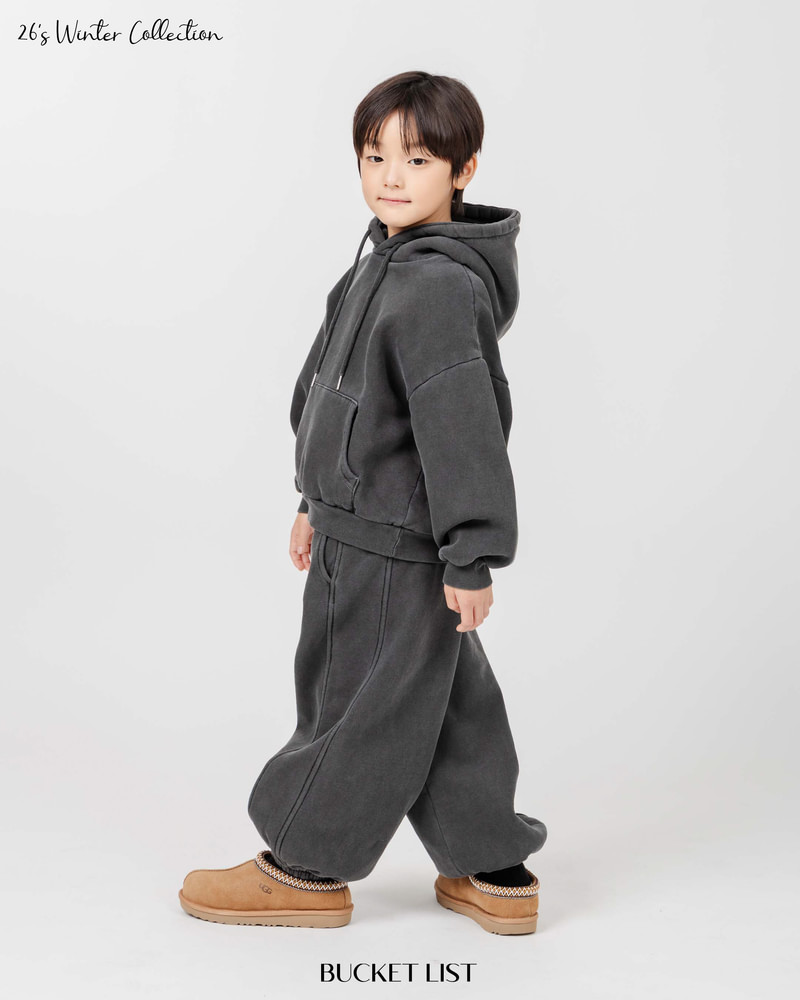 Fleeced Dyeing Jogger Pants by Bucket List for Child - view 10