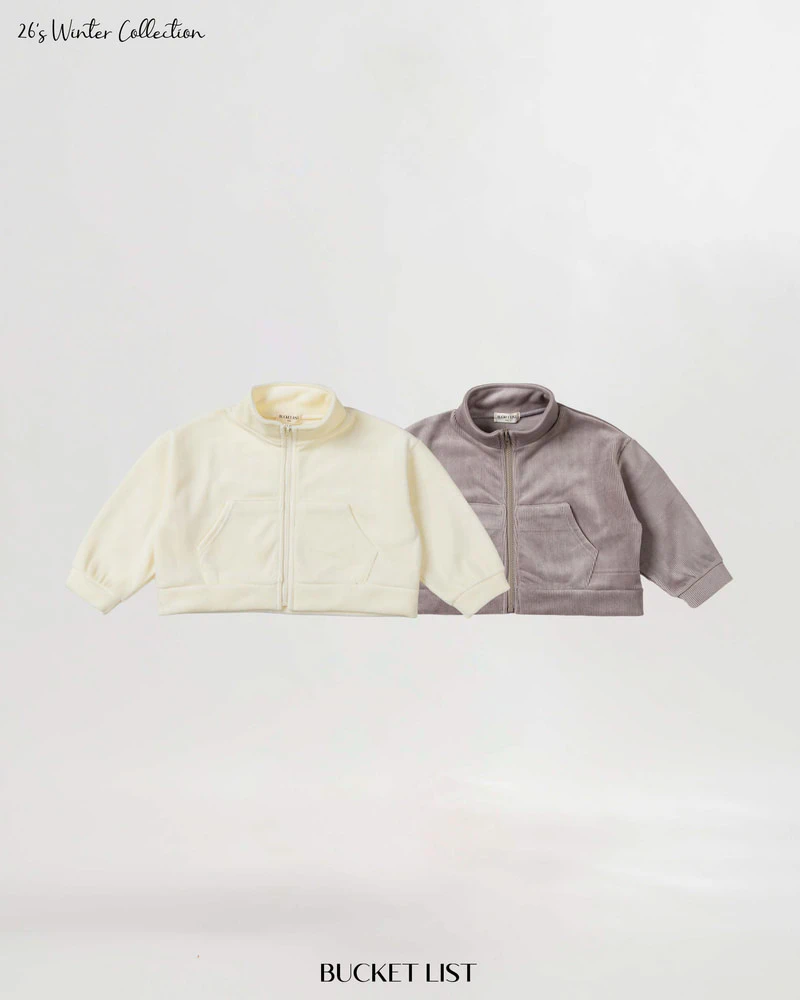 Mink Crop Zip-Up by Bucket List for Child - view 9
