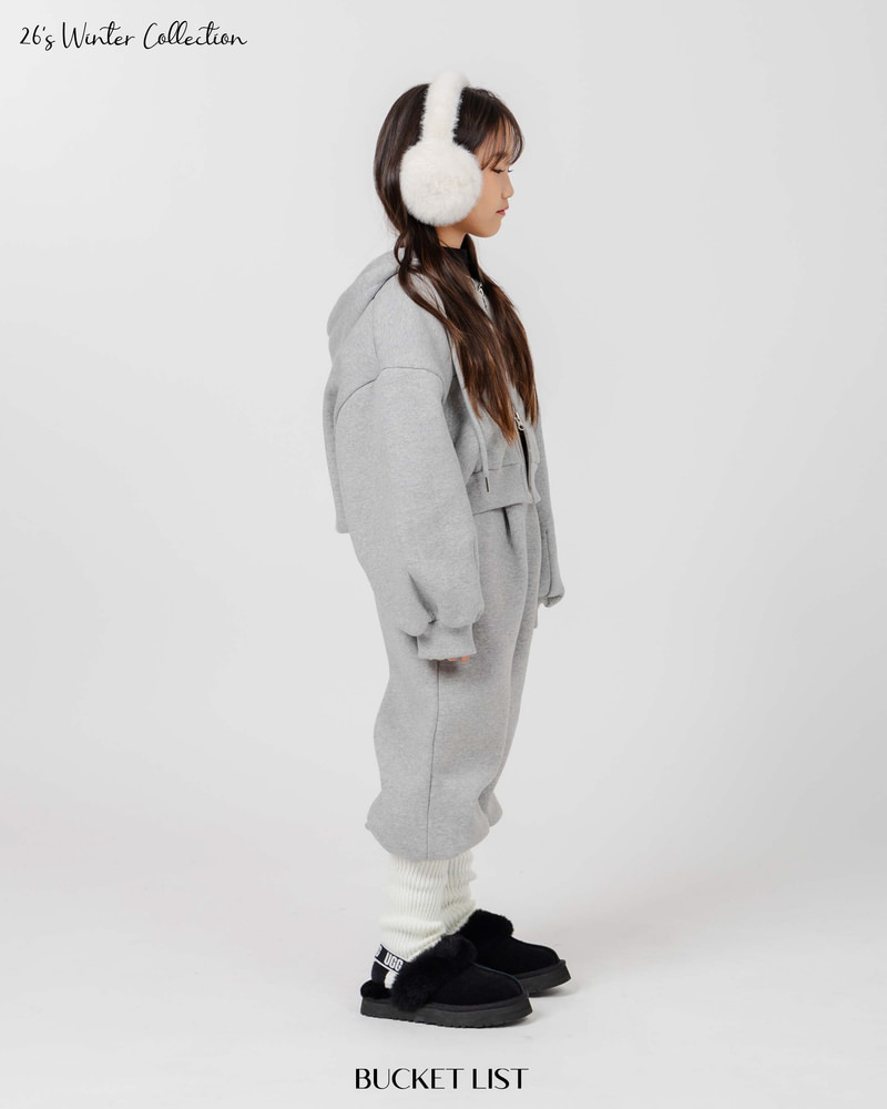 Fleeced Wide Sweatpants by Bucket List for Child - view 4