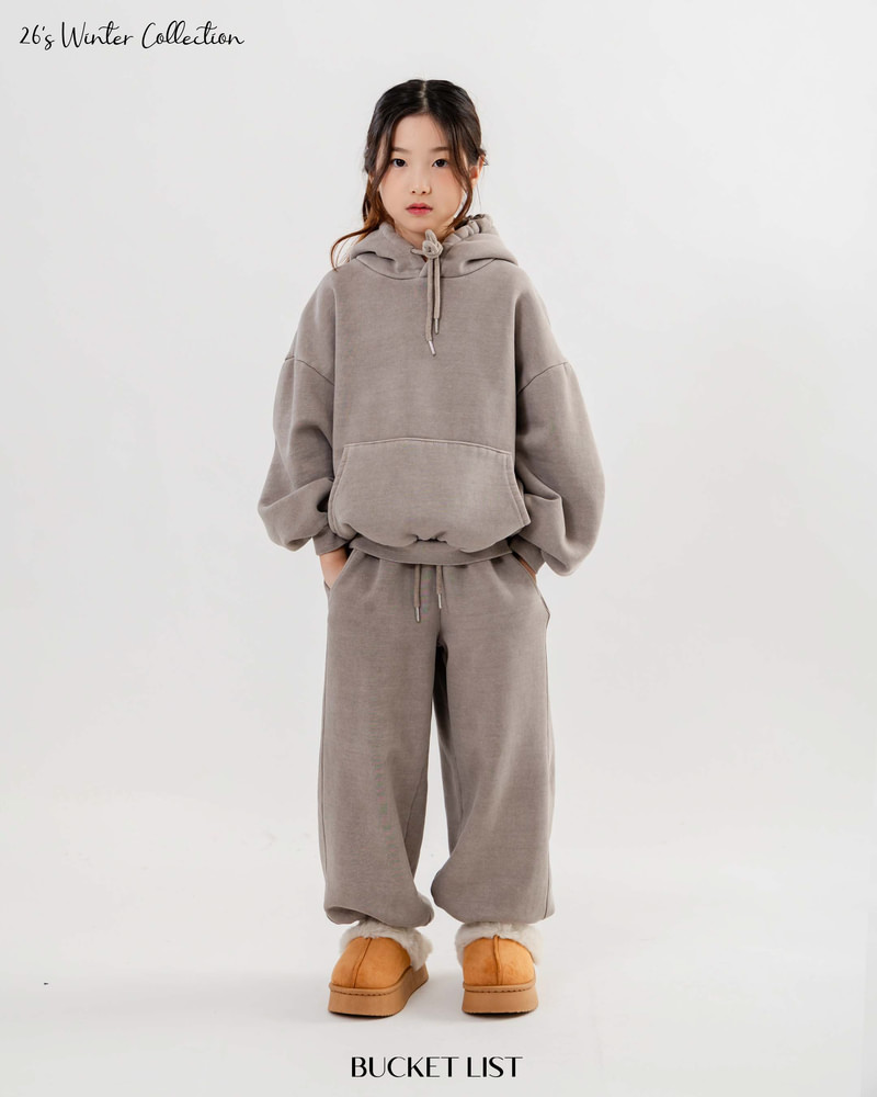Fleeced Dyeing Jogger Pants by Bucket List for Child - view 2