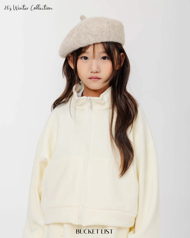 Mink Crop Zip-Up by Bucket List for Child - view 2