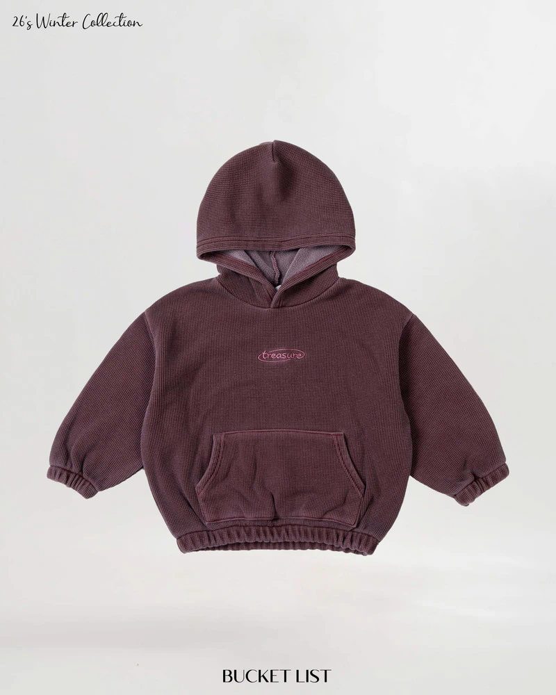Waffle Dyeing Fleeced Hood Tee by Bucket List for Child - view 12