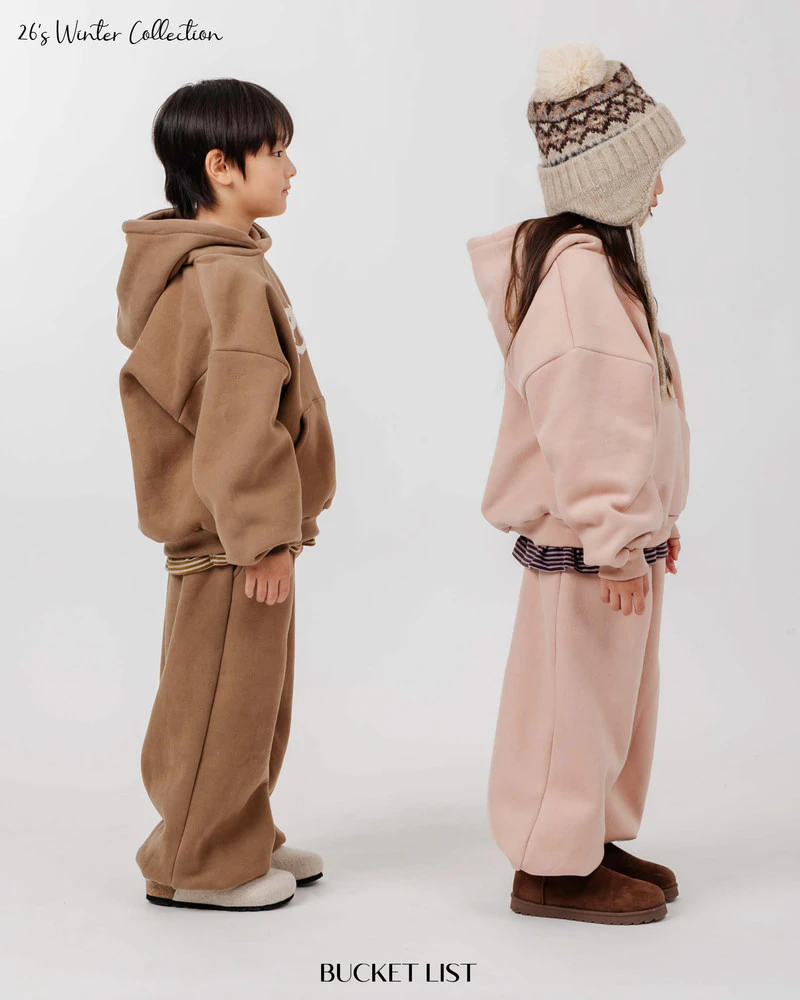Milky Boucle Hood Tee by Bucket List for Child - view 2