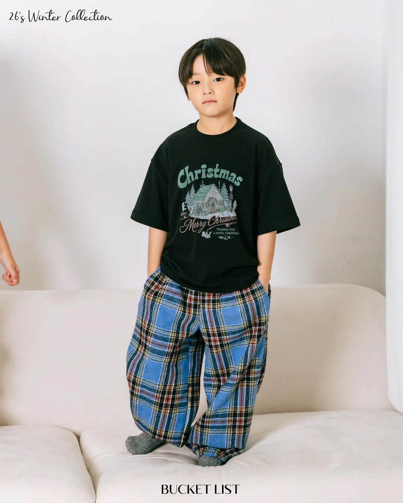Fleeced Check Jogger Pants by Bucket List for Child - view 5