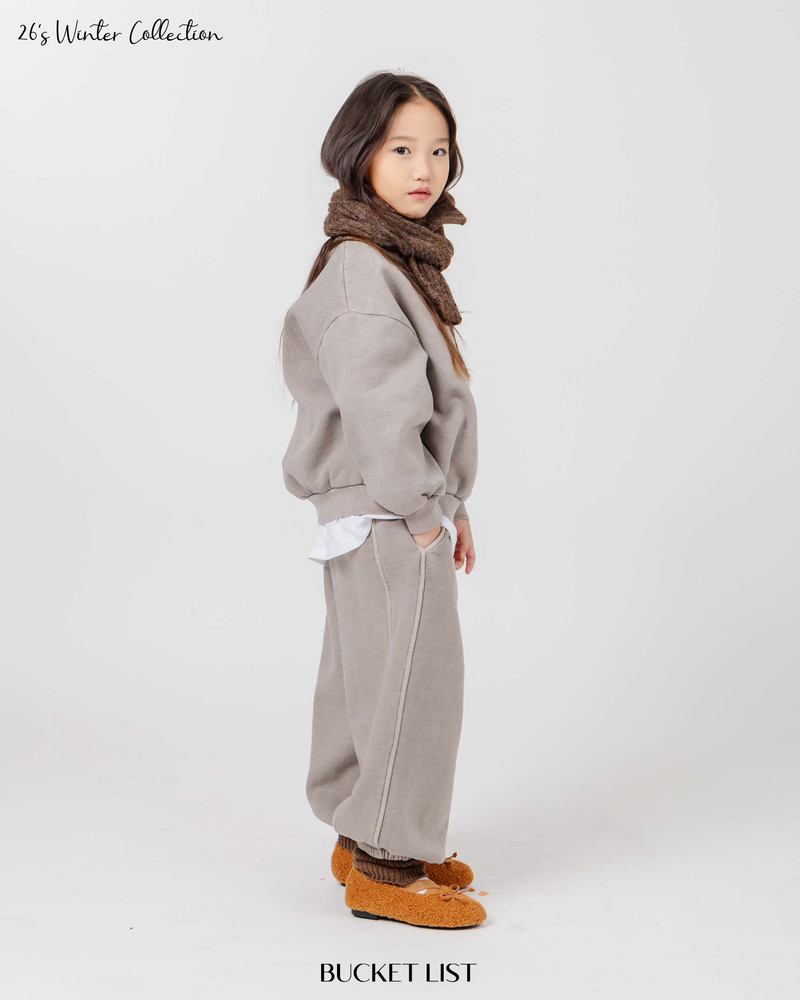 Fleeced Dyeing Jogger Pants by Bucket List for Child - view 5