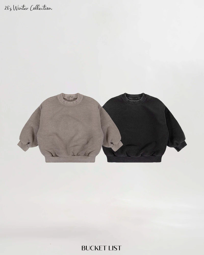 Fleeced Dyeing Sweatshirt by Bucket List for Child - view 10