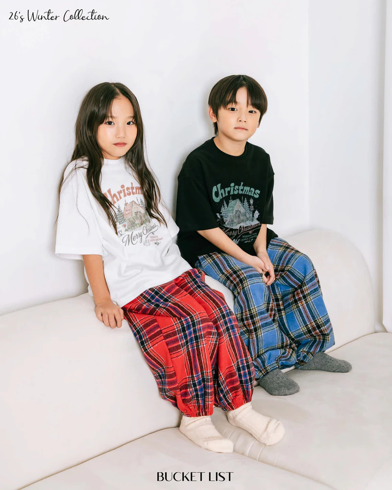 Fleeced Check Jogger Pants by Bucket List for Child - view 6