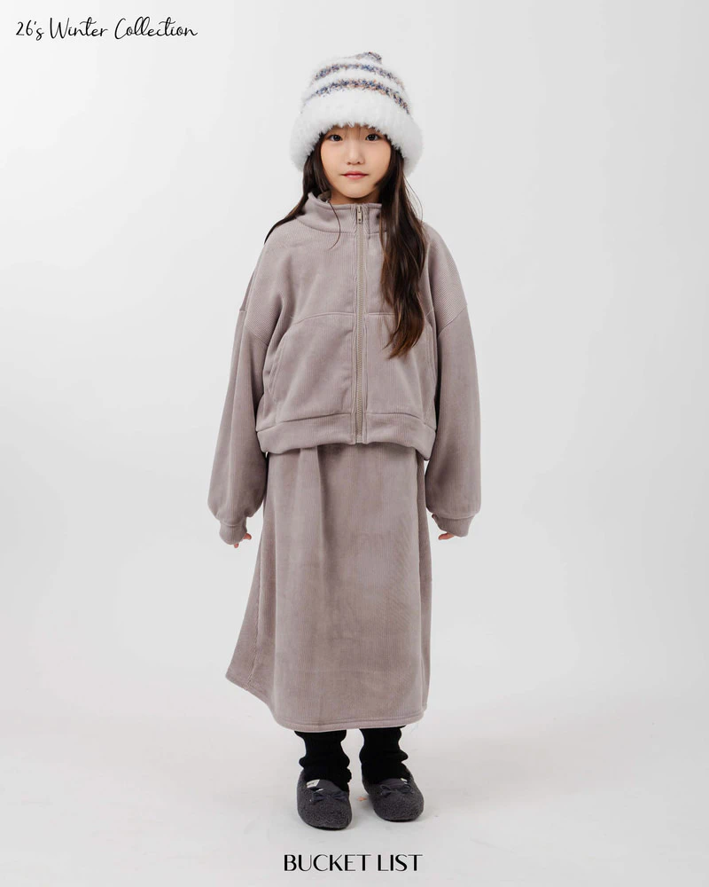 Mink Crop Zip-Up by Bucket List for Child - view 5