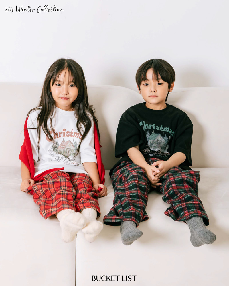Christmas Fleeced Short Sleeve Tee by Bucket List for Child - view 3