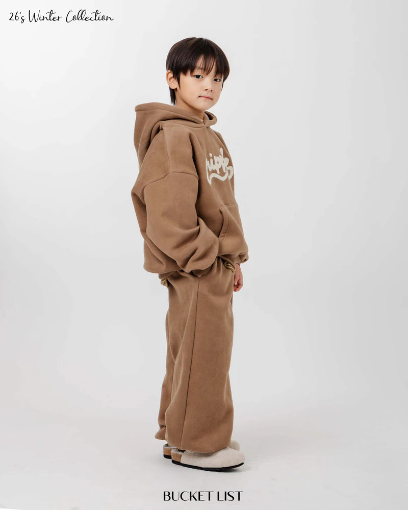 Milky Boucle Hood Tee by Bucket List for Child - view 6