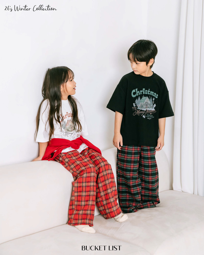 Christmas Fleeced Short Sleeve Tee by Bucket List for Child - view 4