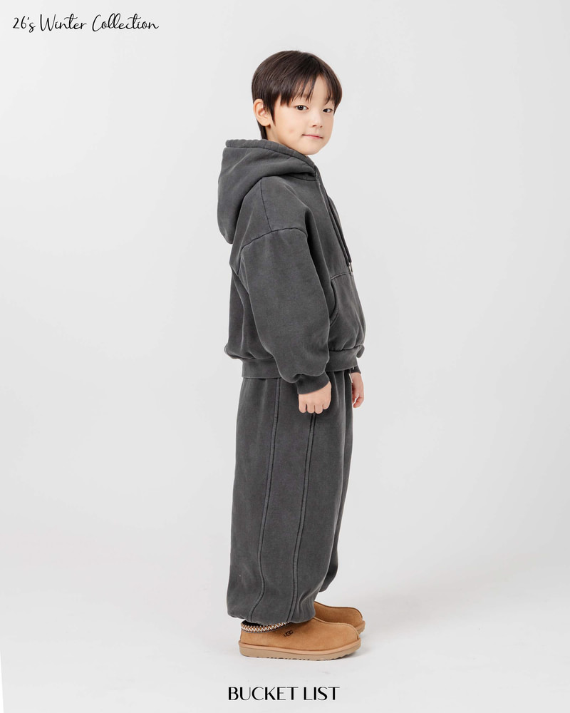 Fleeced Dyeing Jogger Pants by Bucket List for Child - view 8