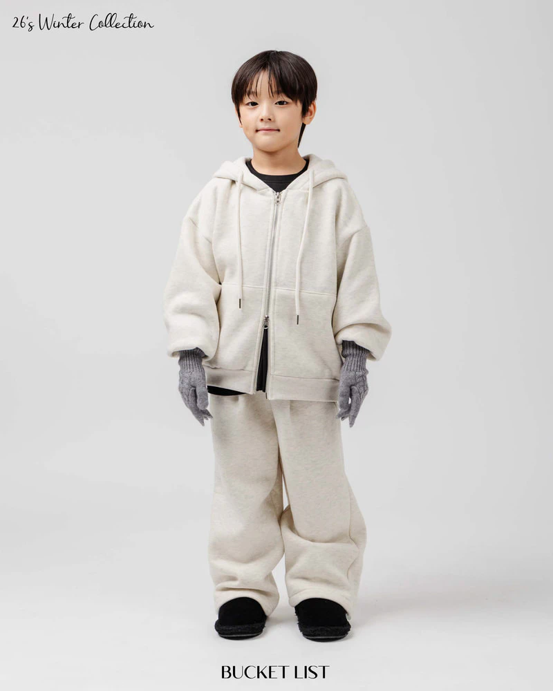 Fleeced Wide Sweatpants by Bucket List for Child - view 2