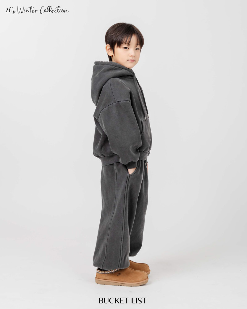 Fleeced Dyeing Jogger Pants by Bucket List for Child - view 9