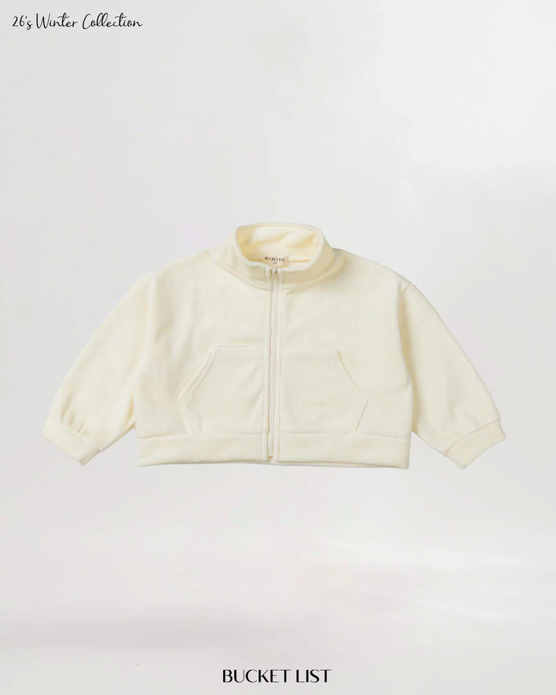 Mink Crop Zip-Up by Bucket List for Child - view 10