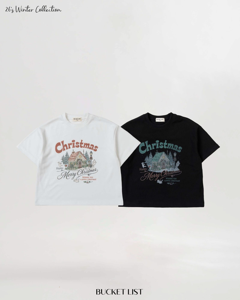 Christmas Fleeced Short Sleeve Tee by Bucket List for Child - view 9