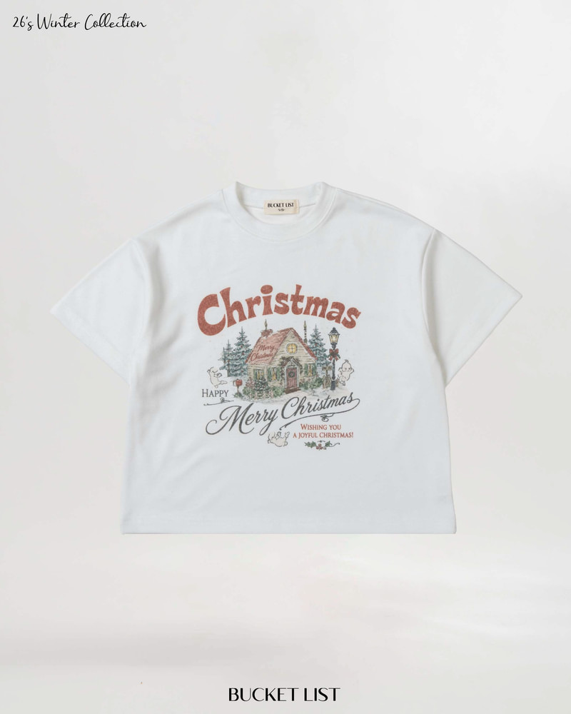 Christmas Fleeced Short Sleeve Tee by Bucket List for Child - view 10