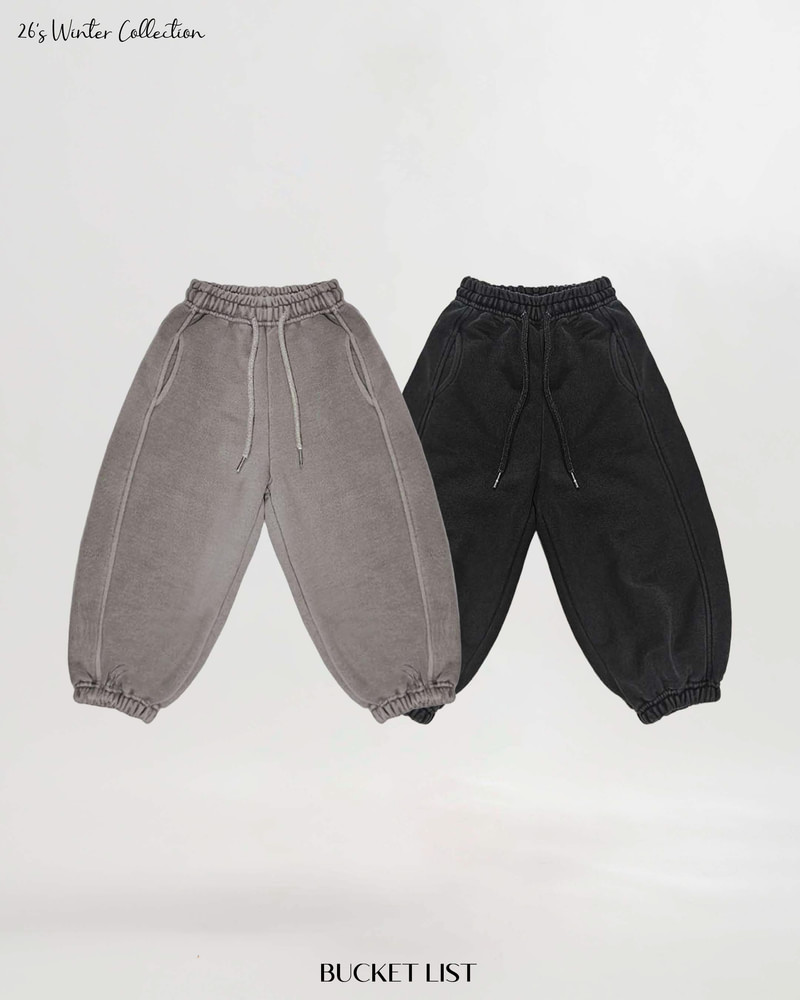 Fleeced Dyeing Jogger Pants by Bucket List for Child - view 1