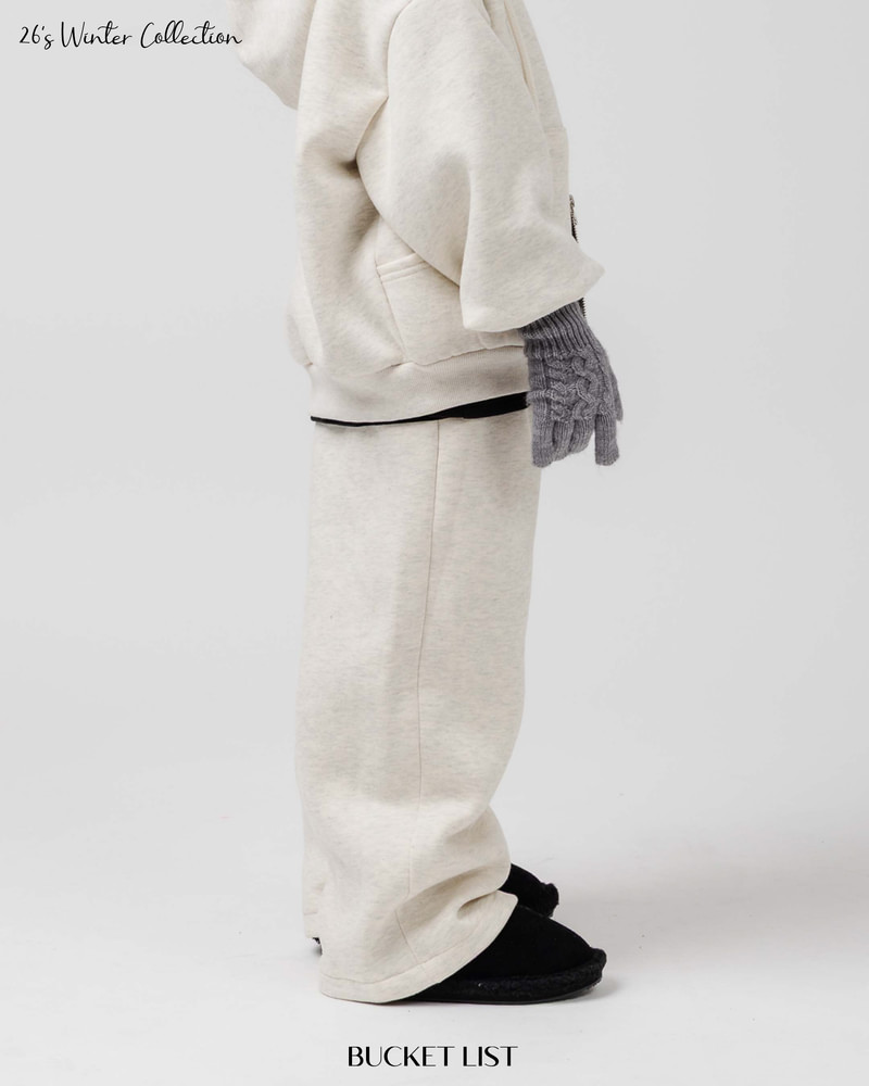 Fleeced Wide Sweatpants by Bucket List for Child - view 10