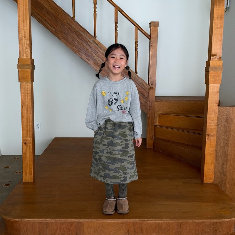 Camo Long Skirt by Cantucci Studio for Child - view 9