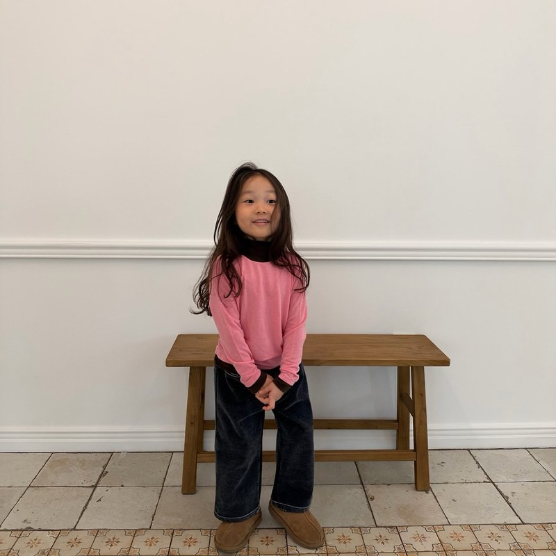 Two-tone Mock Neck Tee by Cantucci Studio for Child - view 8