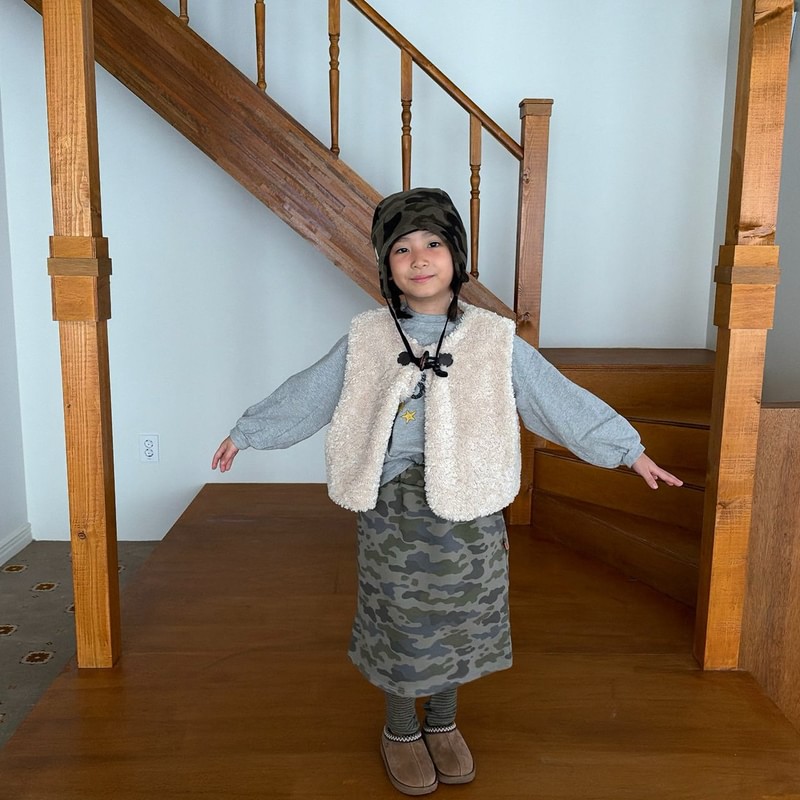 Camo Long Skirt by Cantucci Studio for Child - view 3