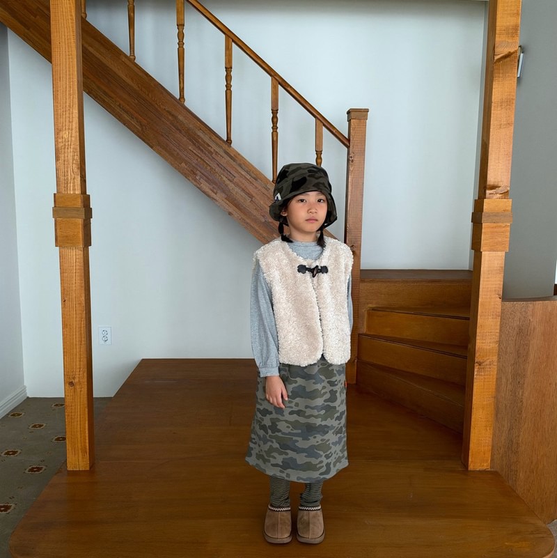 Camo Long Skirt by Cantucci Studio for Child - view 4