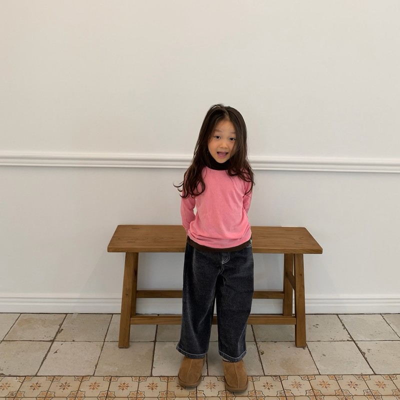 Two-tone Mock Neck Tee by Cantucci Studio for Child - view 10