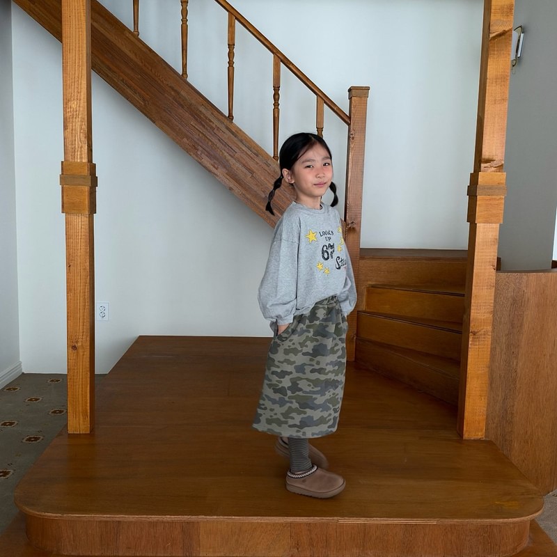 Camo Long Skirt by Cantucci Studio for Child - view 7