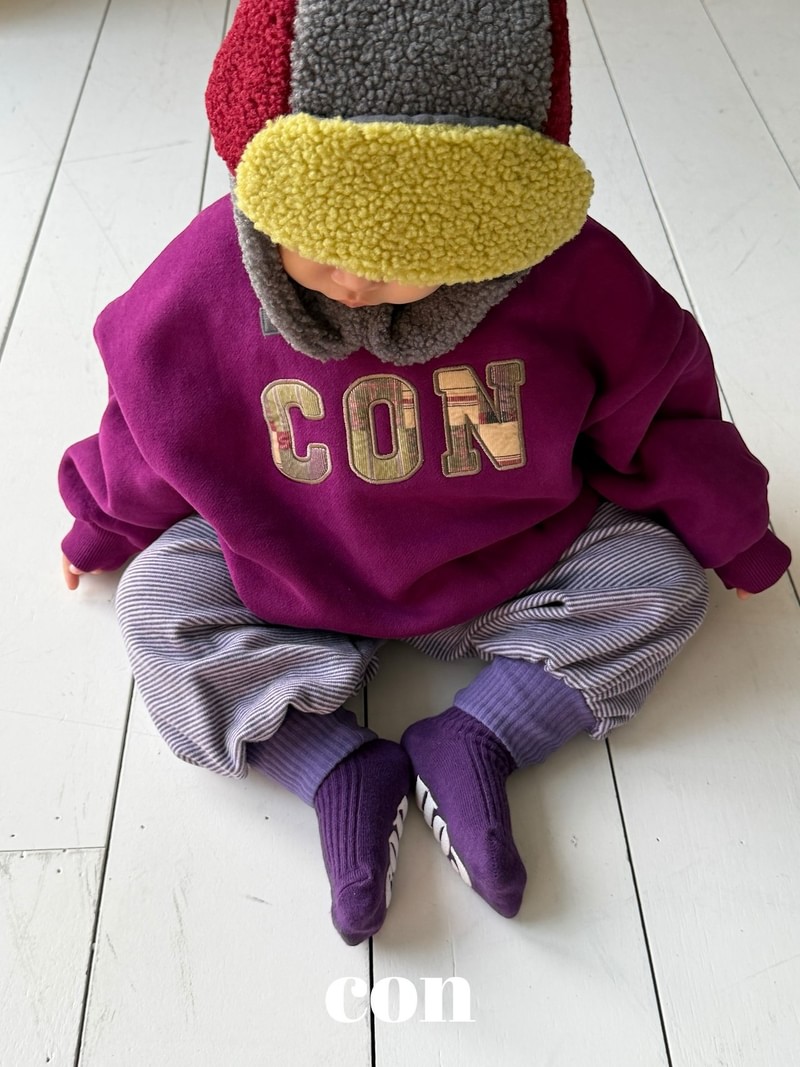 Kkomu Stripe Jogger Pants by Con for Baby - view 6
