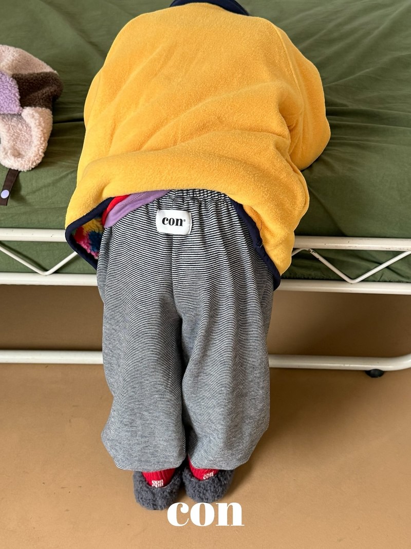 Kkomu Stripe Jogger Pants by Con for Baby - view 7