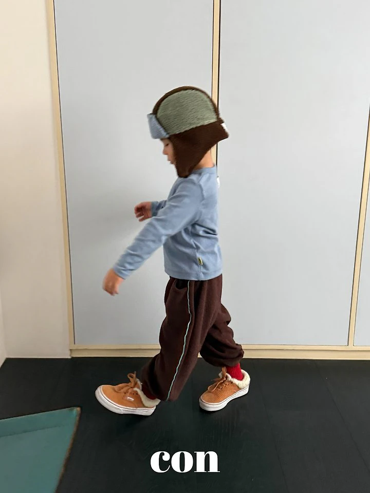 Snow Fluffy Striped Jogger Pants by Con for Baby - view 4