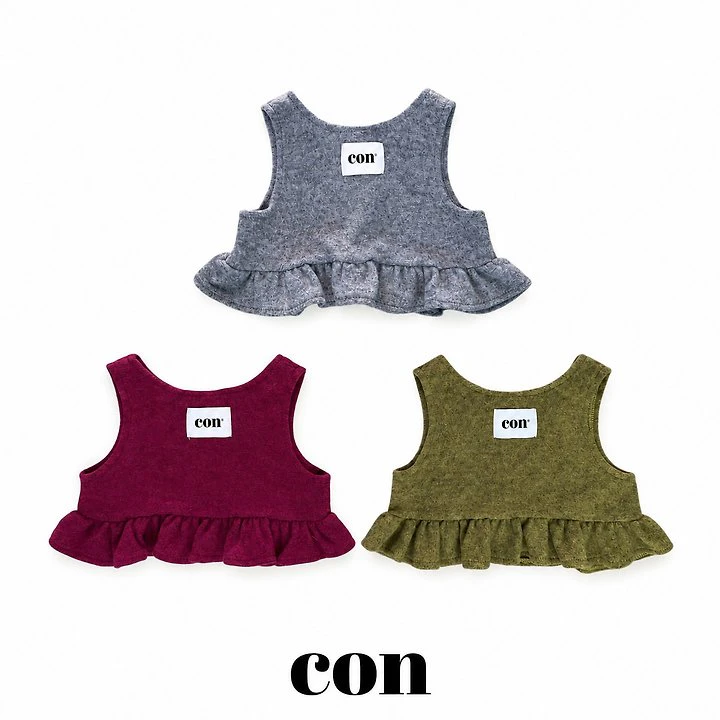 Front Back Frill Vest by Con for Baby - view 1