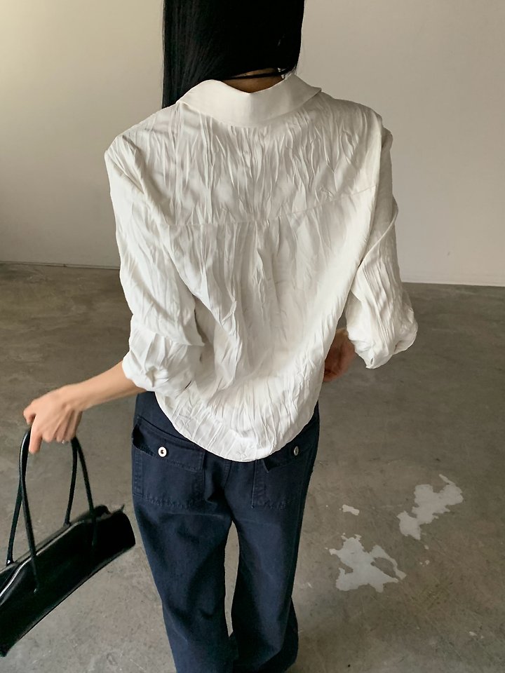 Wrinkle 7-Sleeve Shirt by Cover for Women - view 1