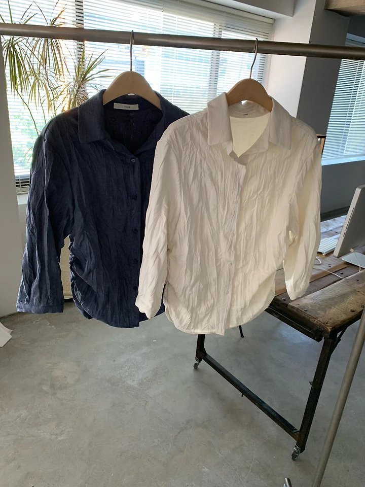 Wrinkle 7-Sleeve Shirt by Cover for Women - view 7