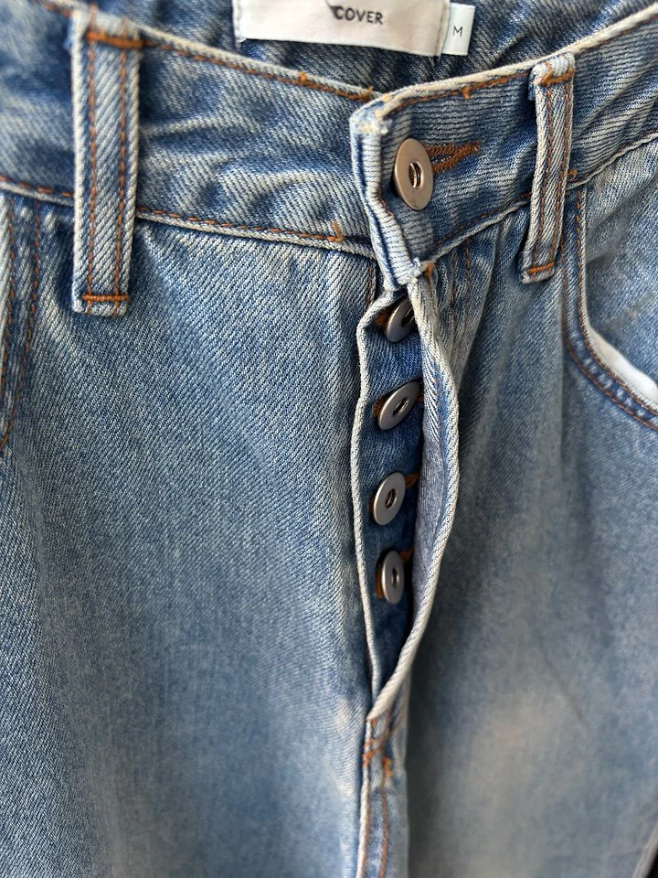 Button Oversized Denim Pants by Cover for Women - view 8