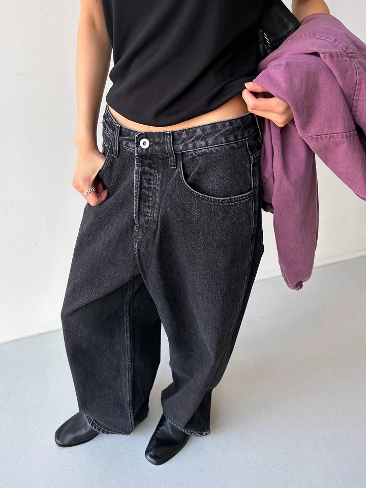 Button Oversized Denim Pants by Cover for Women - view 5