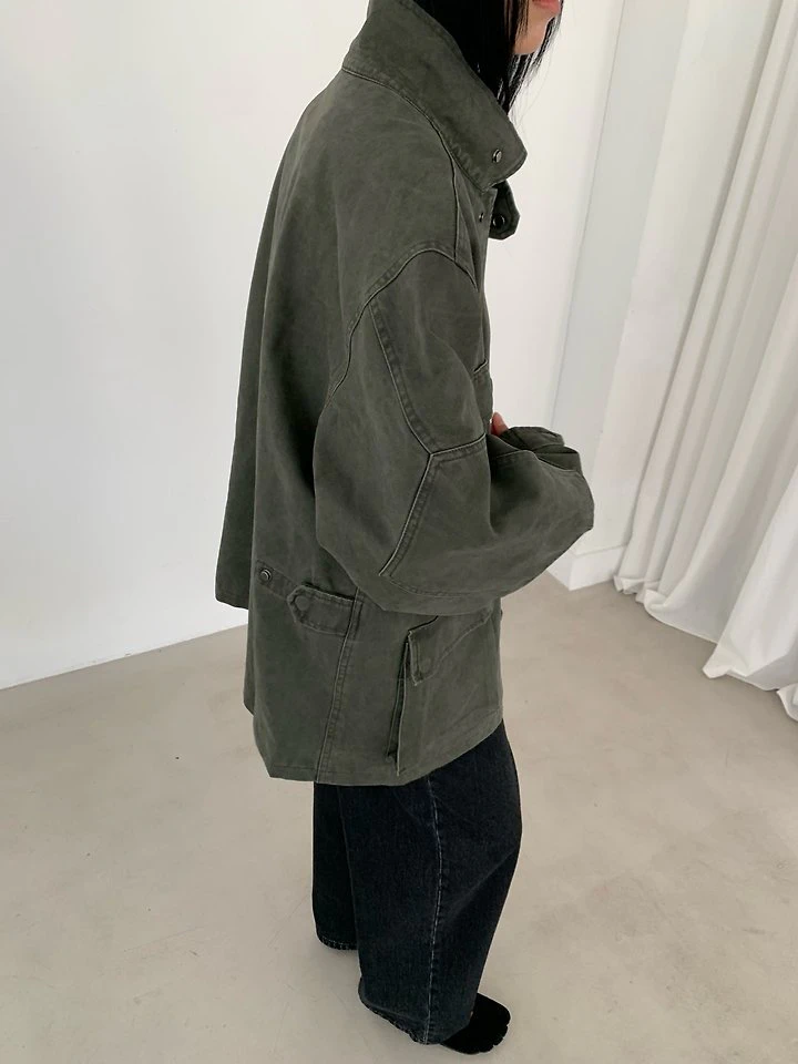 Peach Low Field Jacket by Cover for Women - view 5